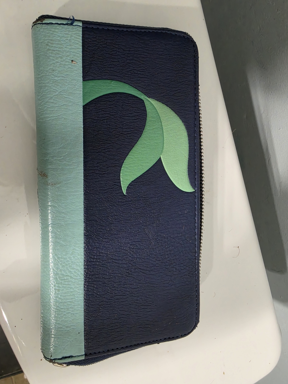 Loungefly Navy and Mint Zip-Around Wallet The Little Mermaid